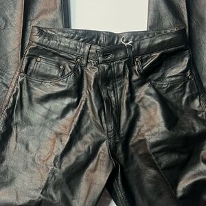 Guide Gear- black leather pants